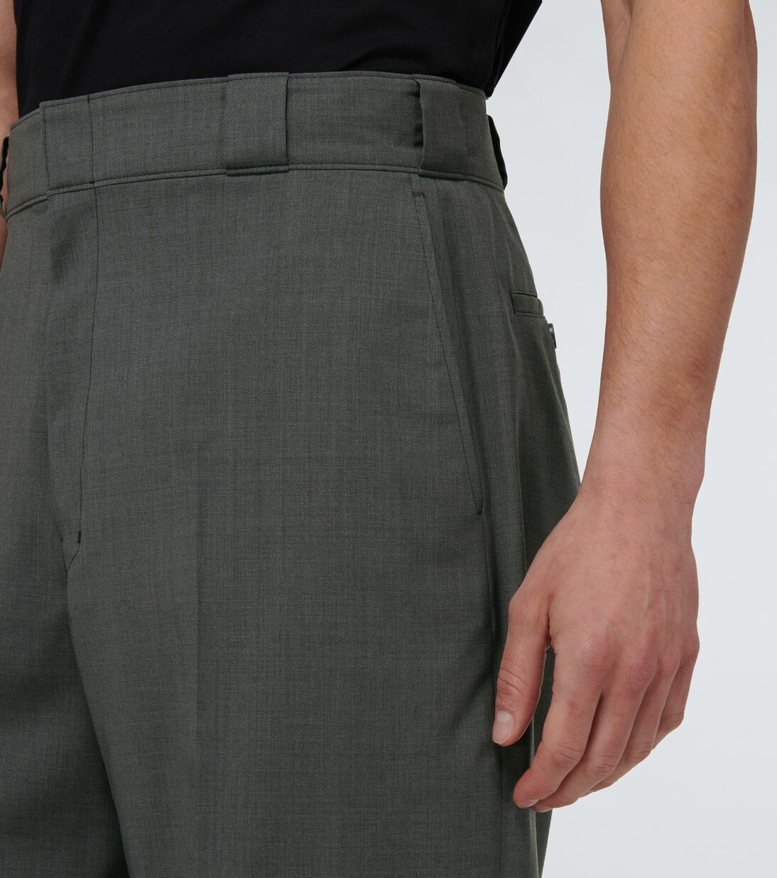 Tailored wool poplin bermuda shorts | Prada