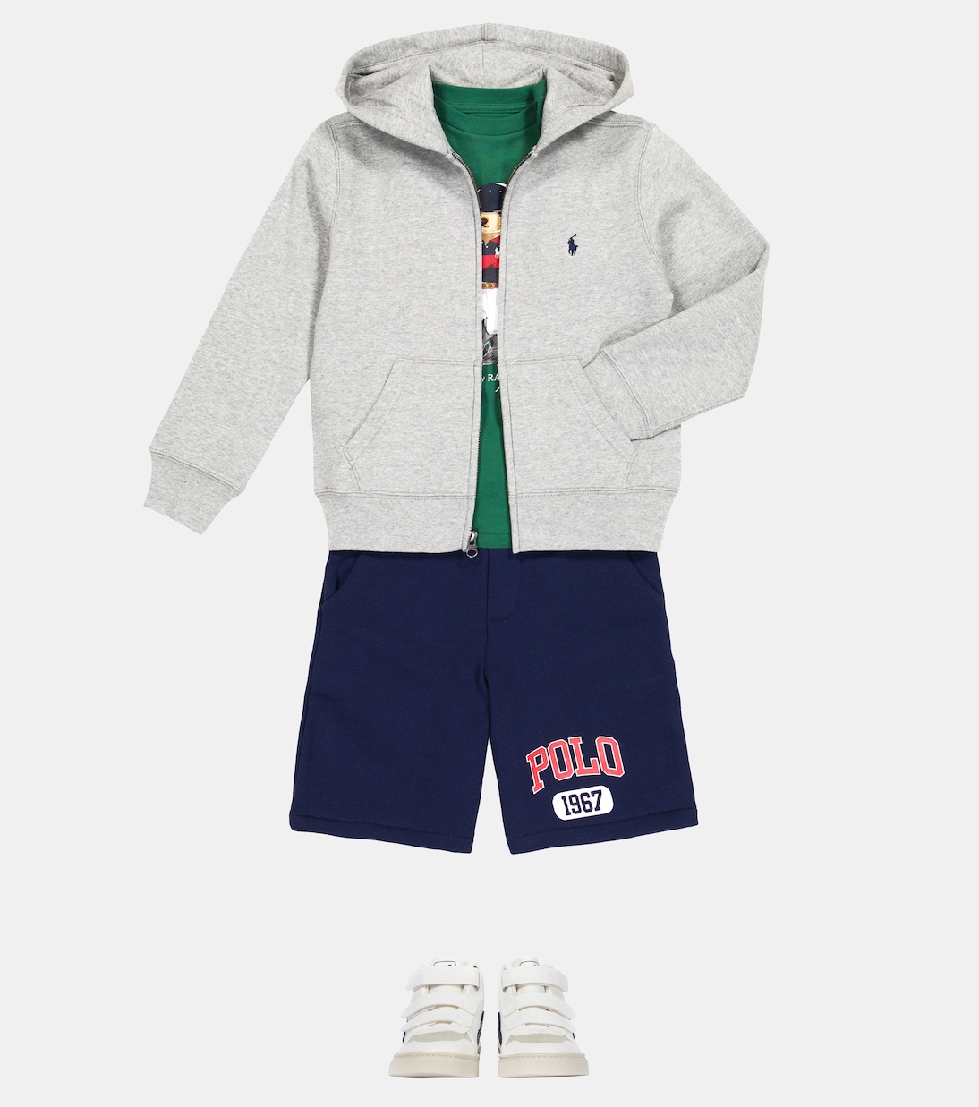 Kapuzenjacke aus Baumwoll-Jersey | Polo Ralph Lauren Kids
