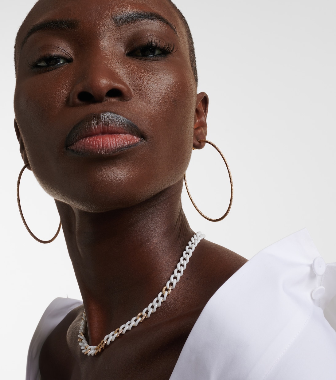 Ohrringe XL aus 18kt Gelbgold mit Diamanten | Shay Jewelry