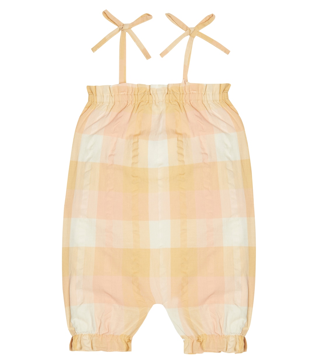 Baby Olimpia plaid cotton jumpsuit | The New Society