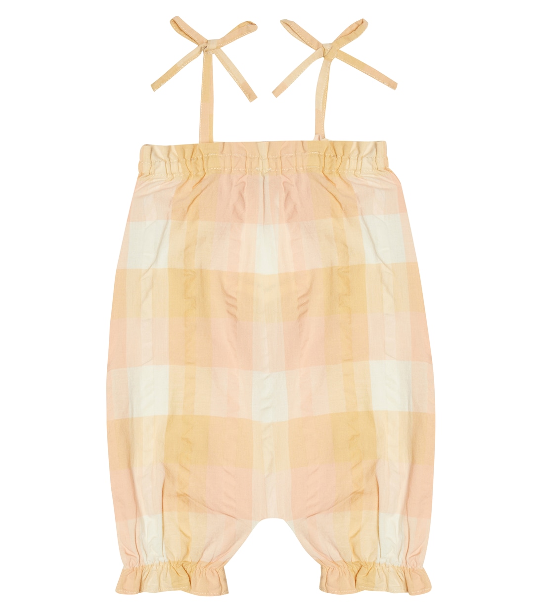Baby Olimpia plaid cotton jumpsuit | The New Society