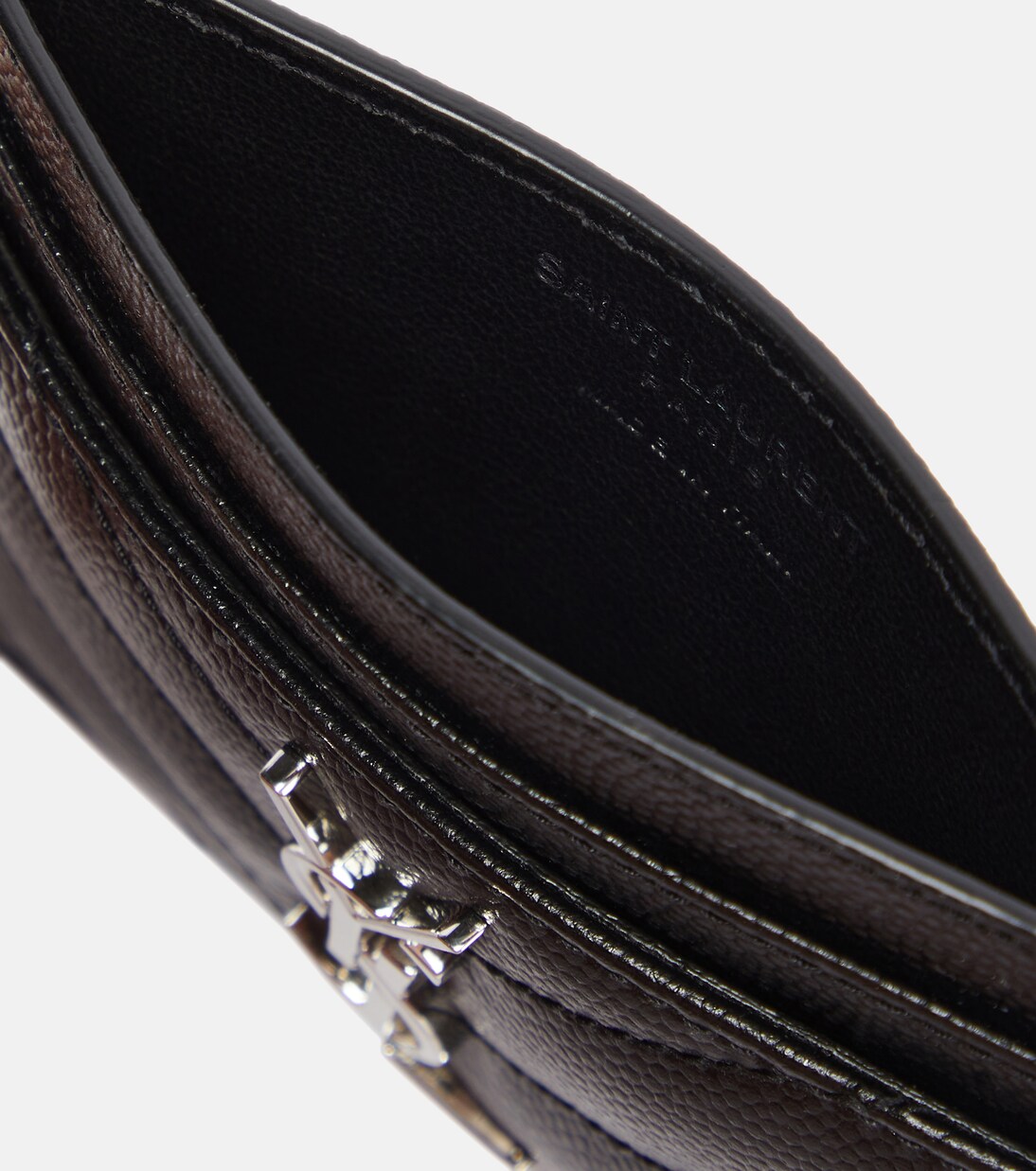 Tarjetero Cassandre de piel | Saint Laurent