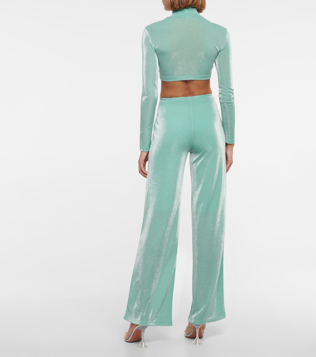 Pantalon ample en jersey métallisé | Rotate