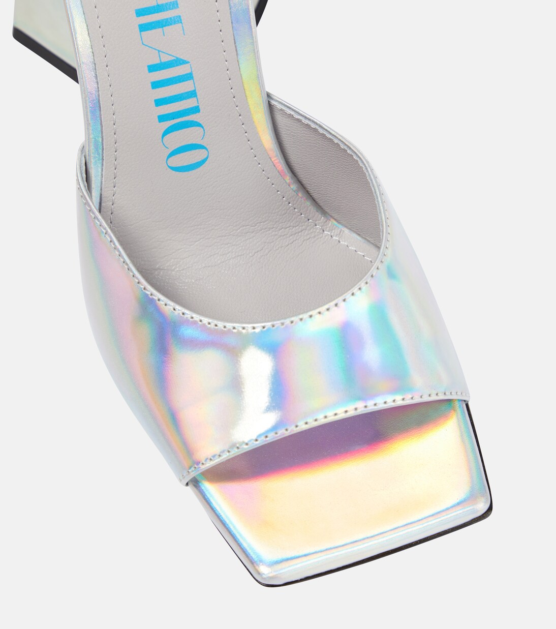 Pantoletten Devon aus Metallic-Leder | The Attico