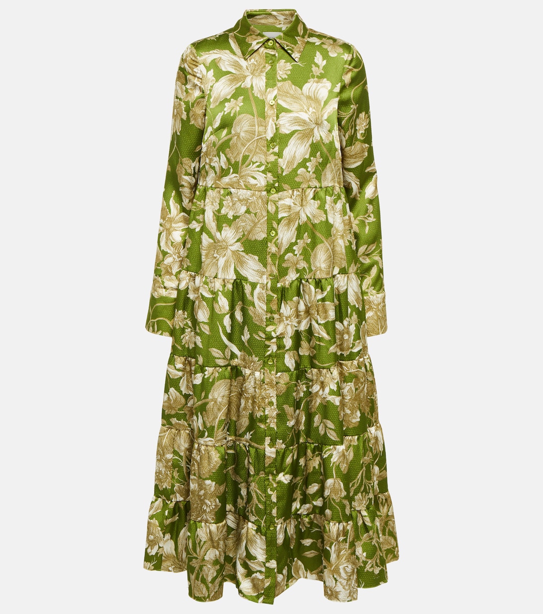 Robe midi Palmira à fleurs | Erdem