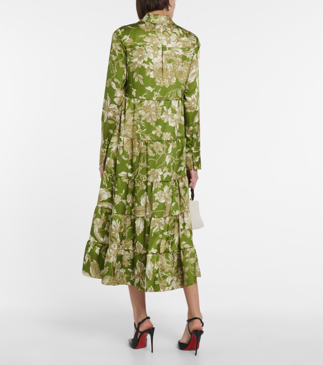 Robe midi Palmira à fleurs | Erdem