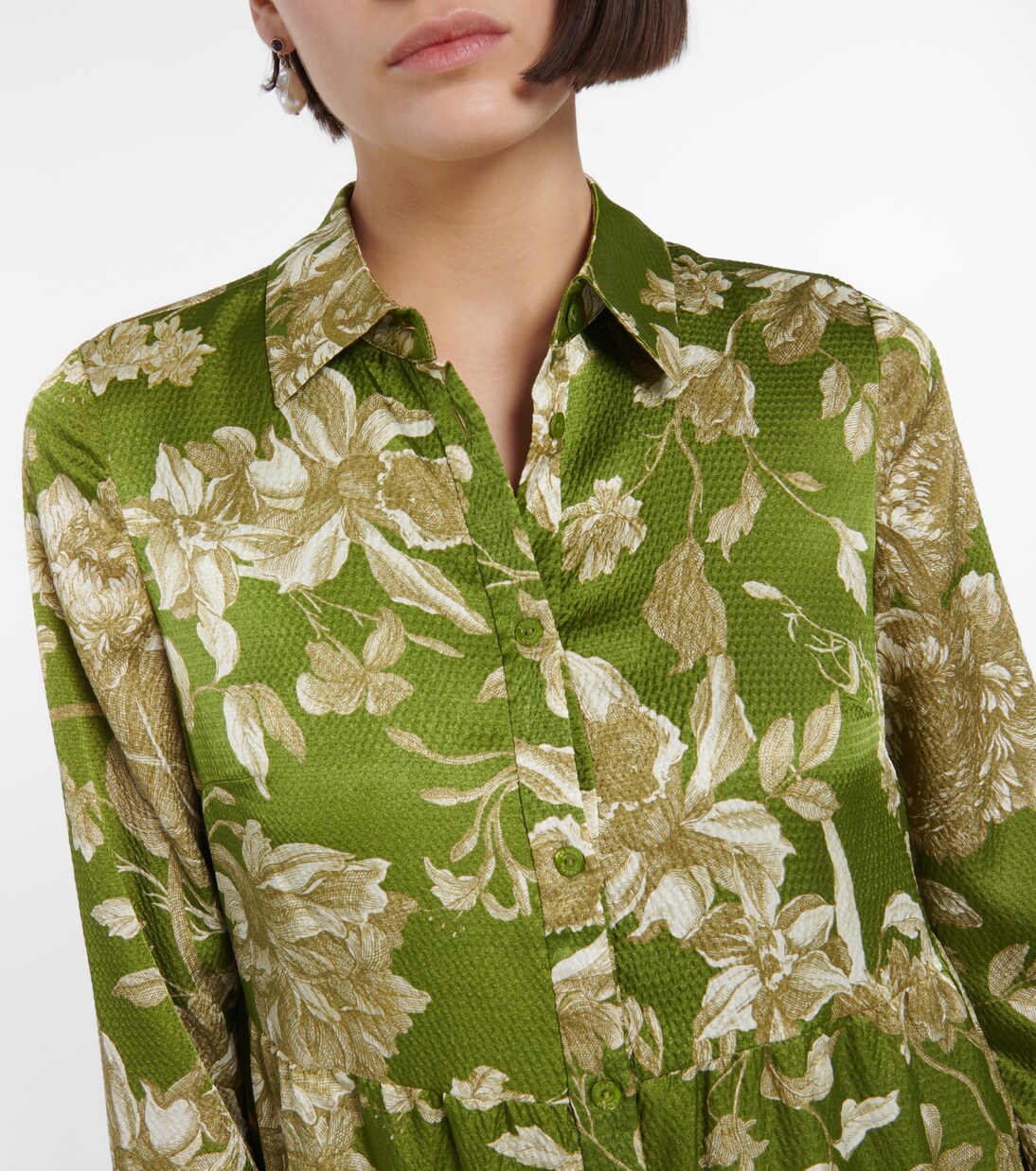 Robe midi Palmira à fleurs | Erdem