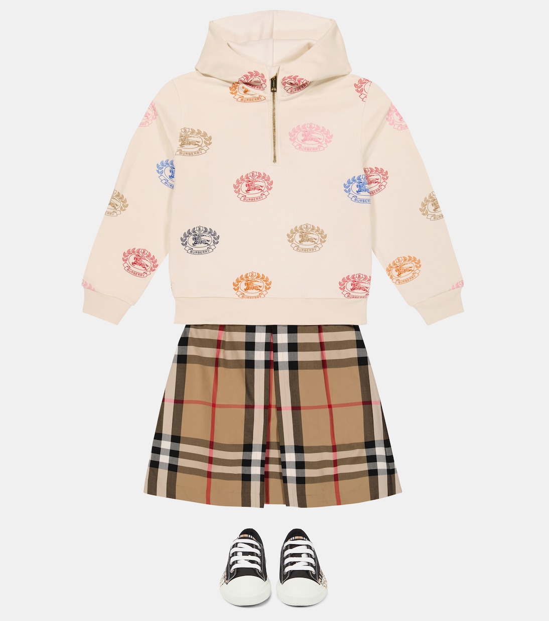 Rock aus Baumwollpopeline | Burberry Kids
