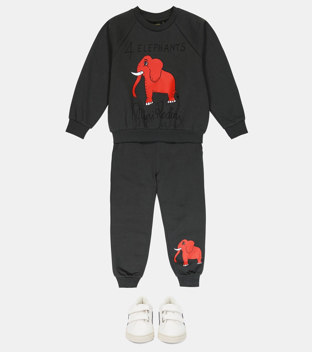 Printed cotton sweatpants | Mini Rodini