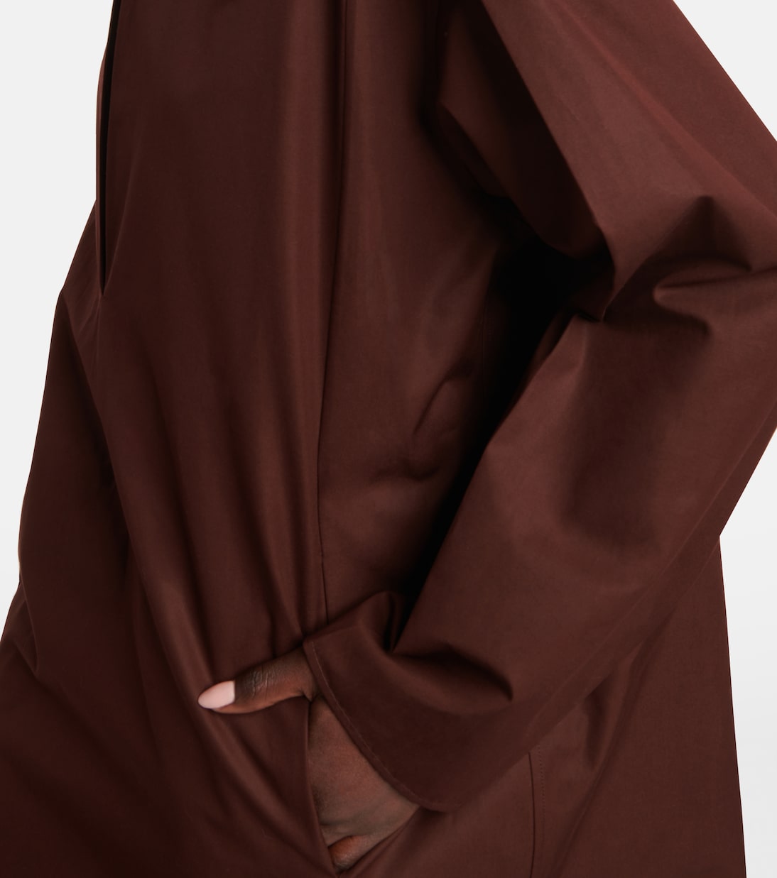 Vestido corto de algodón con capas | Jil Sander