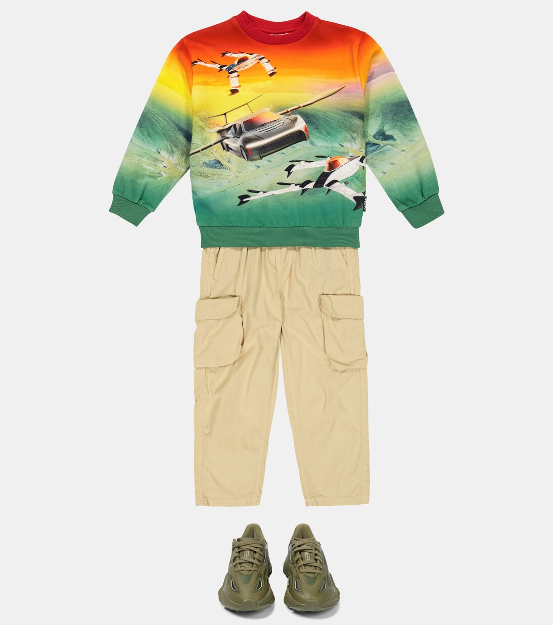 Miksi printed cotton sweatshirt | Molo