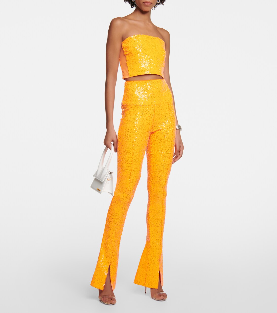 High-Rise Leggings mit Pailletten | Norma Kamali