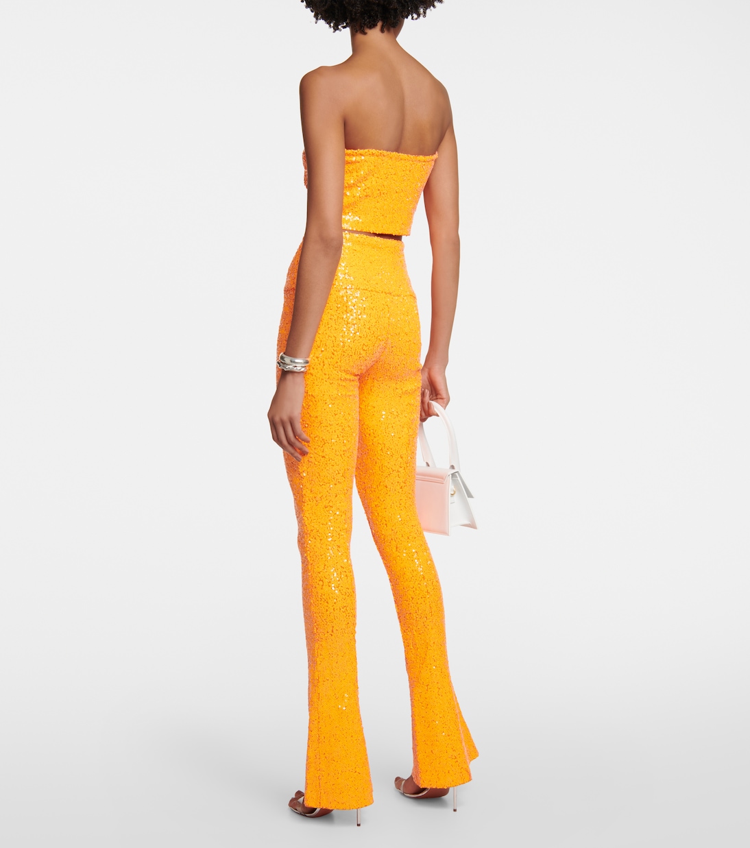 High-Rise Leggings mit Pailletten | Norma Kamali