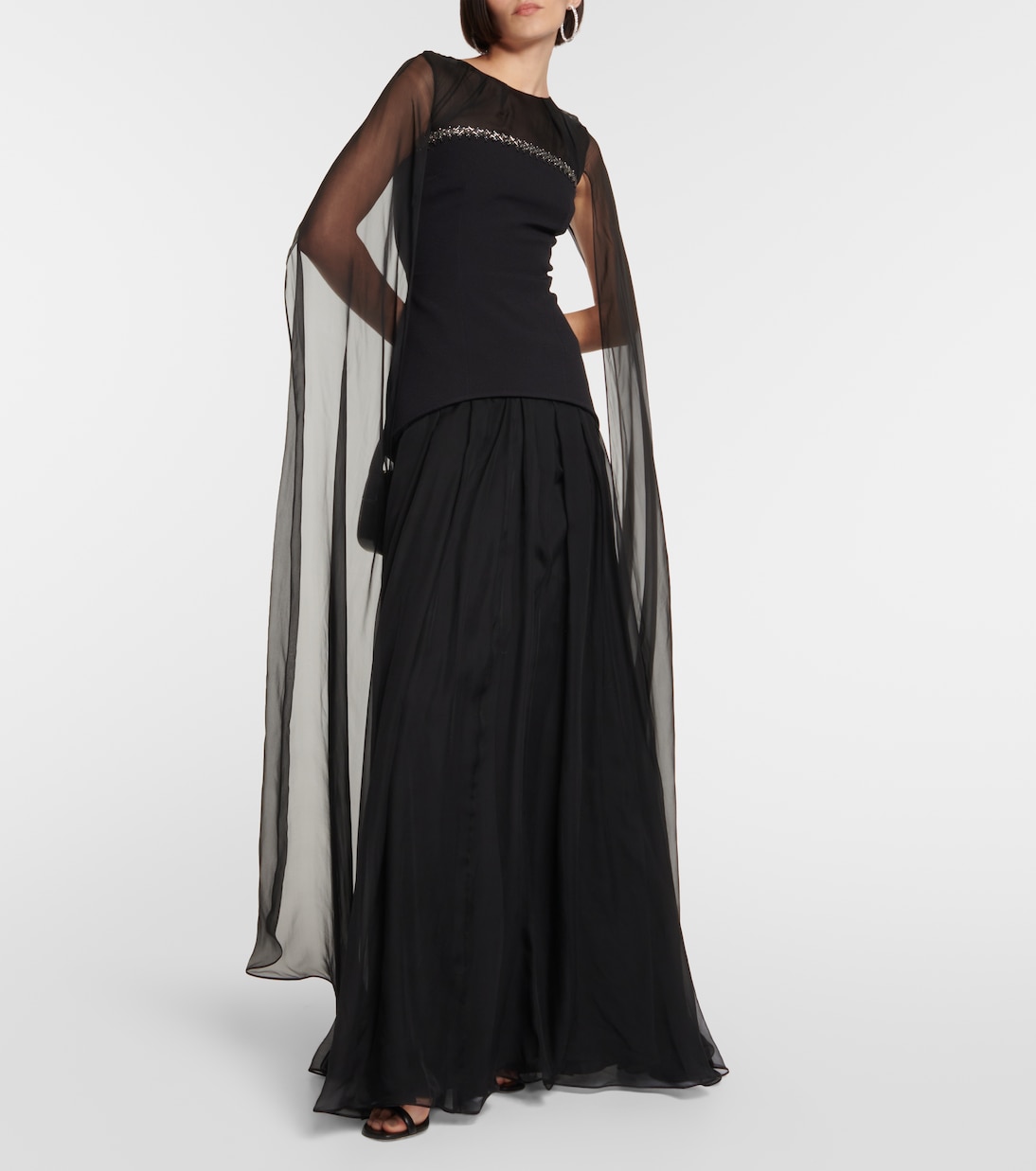 Robe Gloria aus Seide und Crêpe | Safiyaa