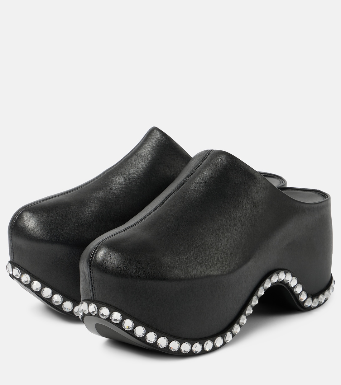 X Sergio Rossi Clogs Bomb aus Leder | Area