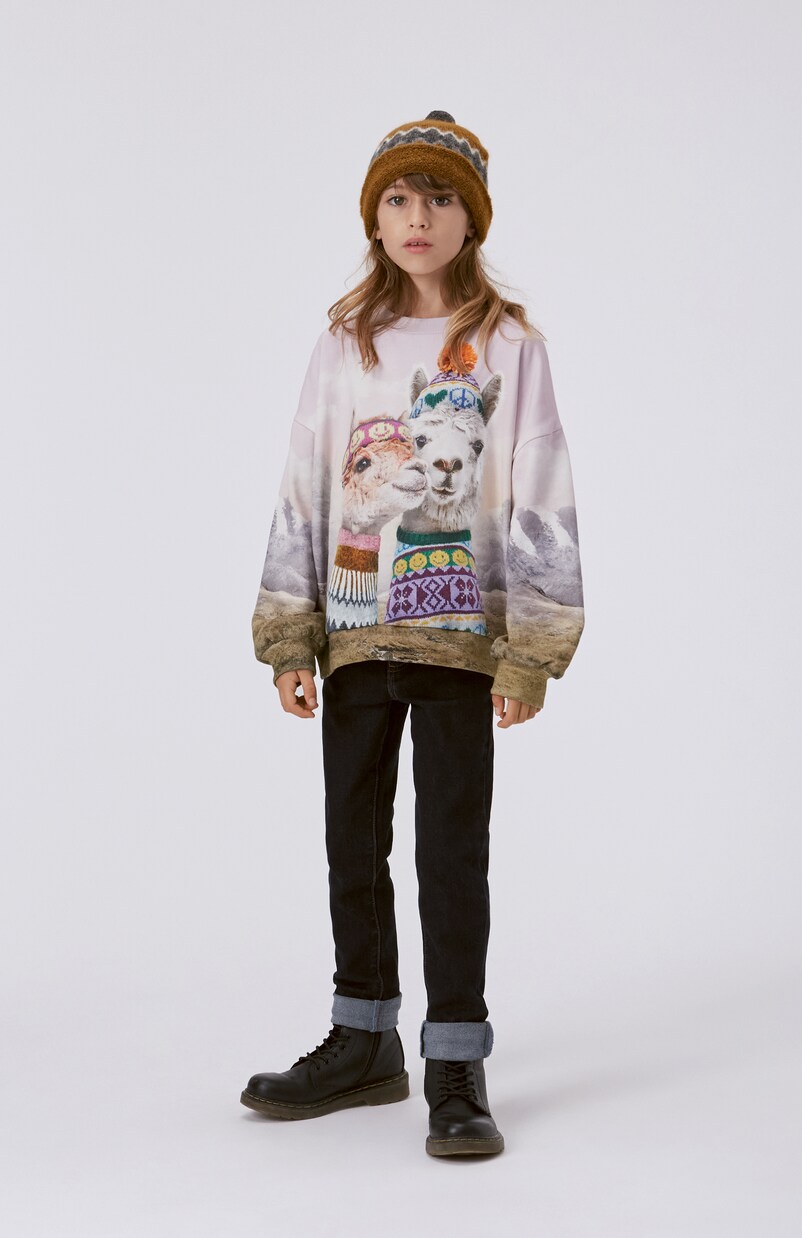 Sweat-shirt Maxi imprimé en coton | Molo