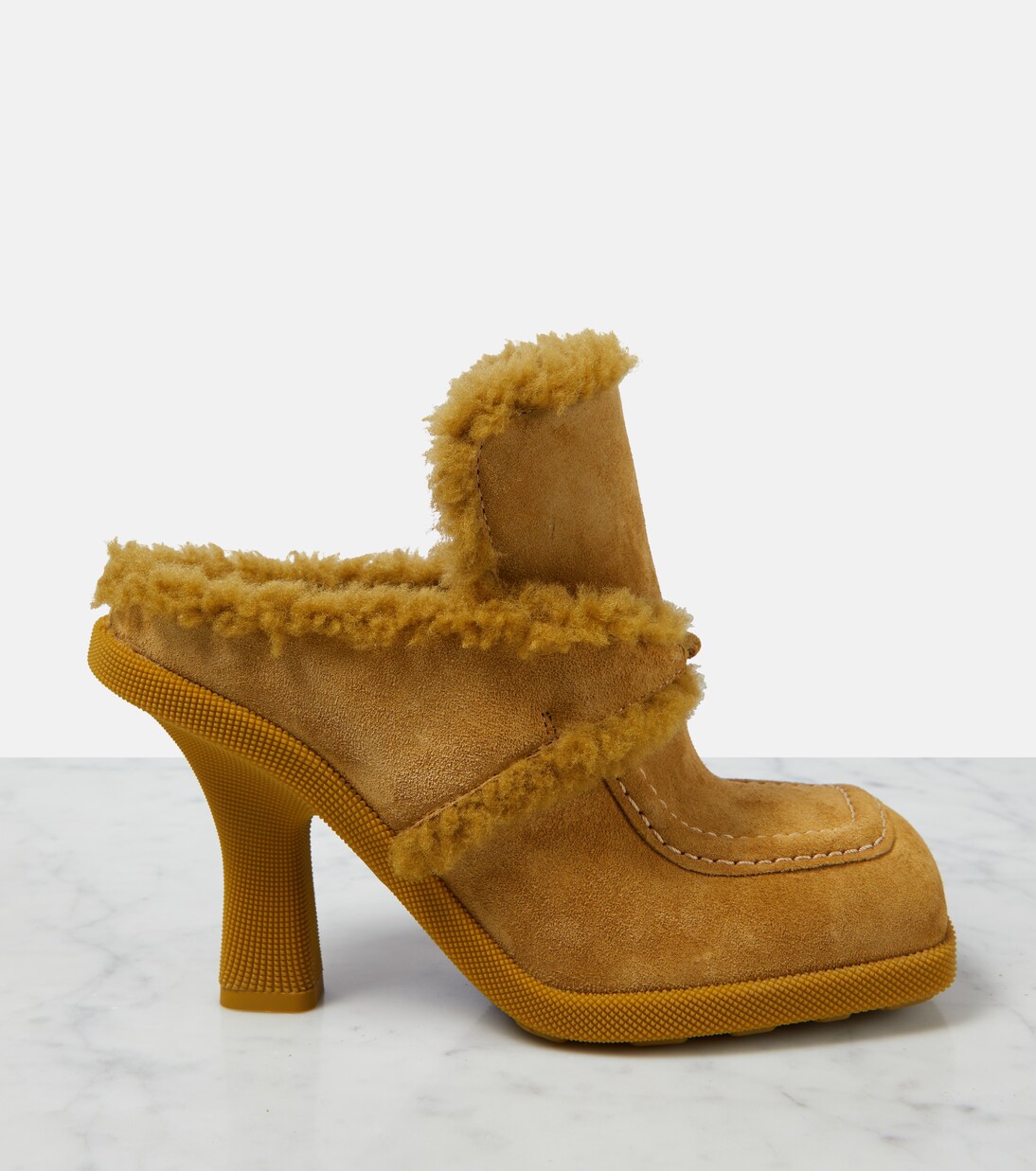 EKD shearling-lined suede mules | Burberry
