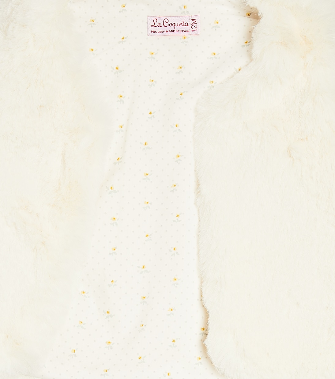 Baby Eva faux-fur vest | La Coqueta