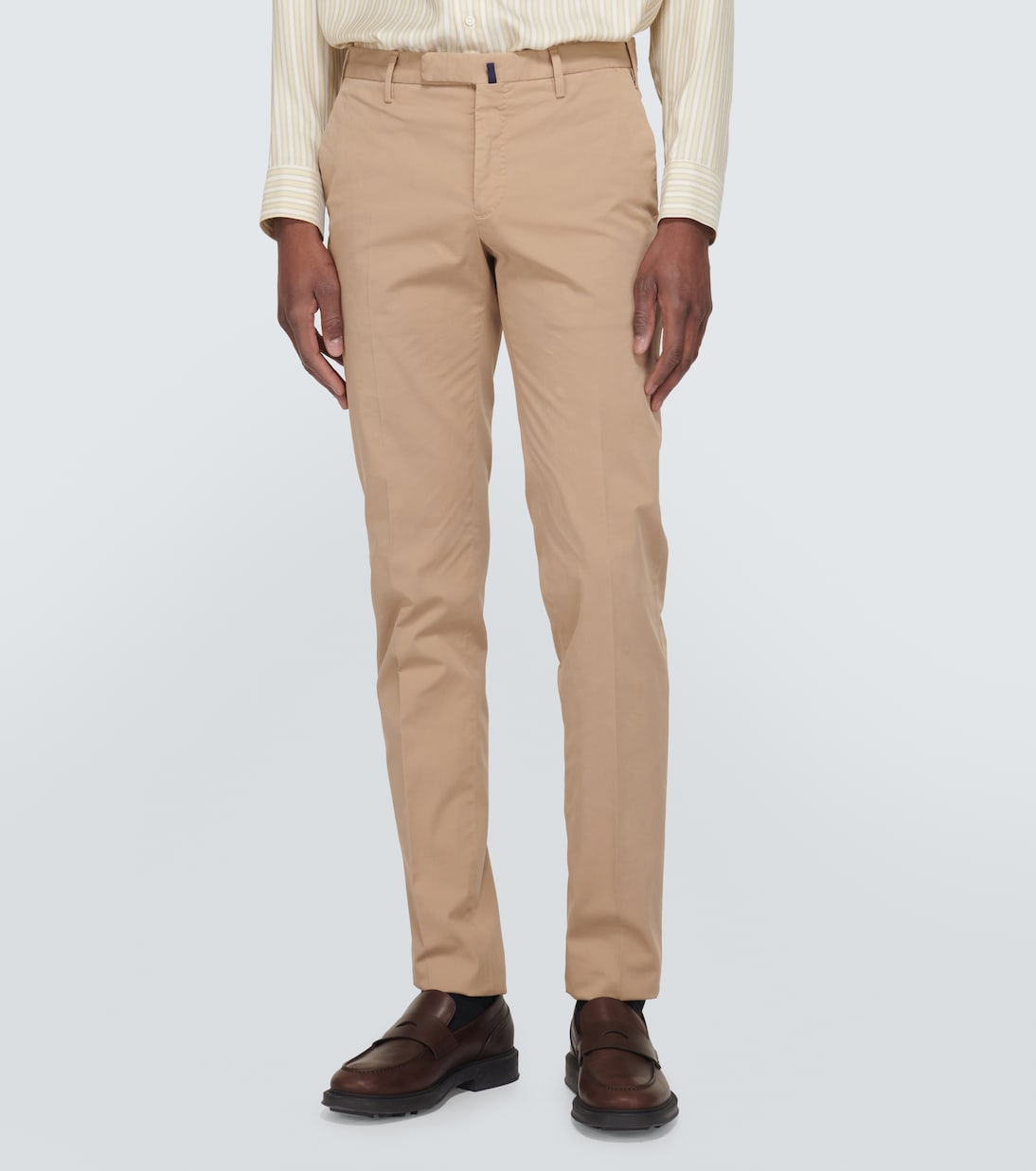 Cotton-blend slim pants | Slowear