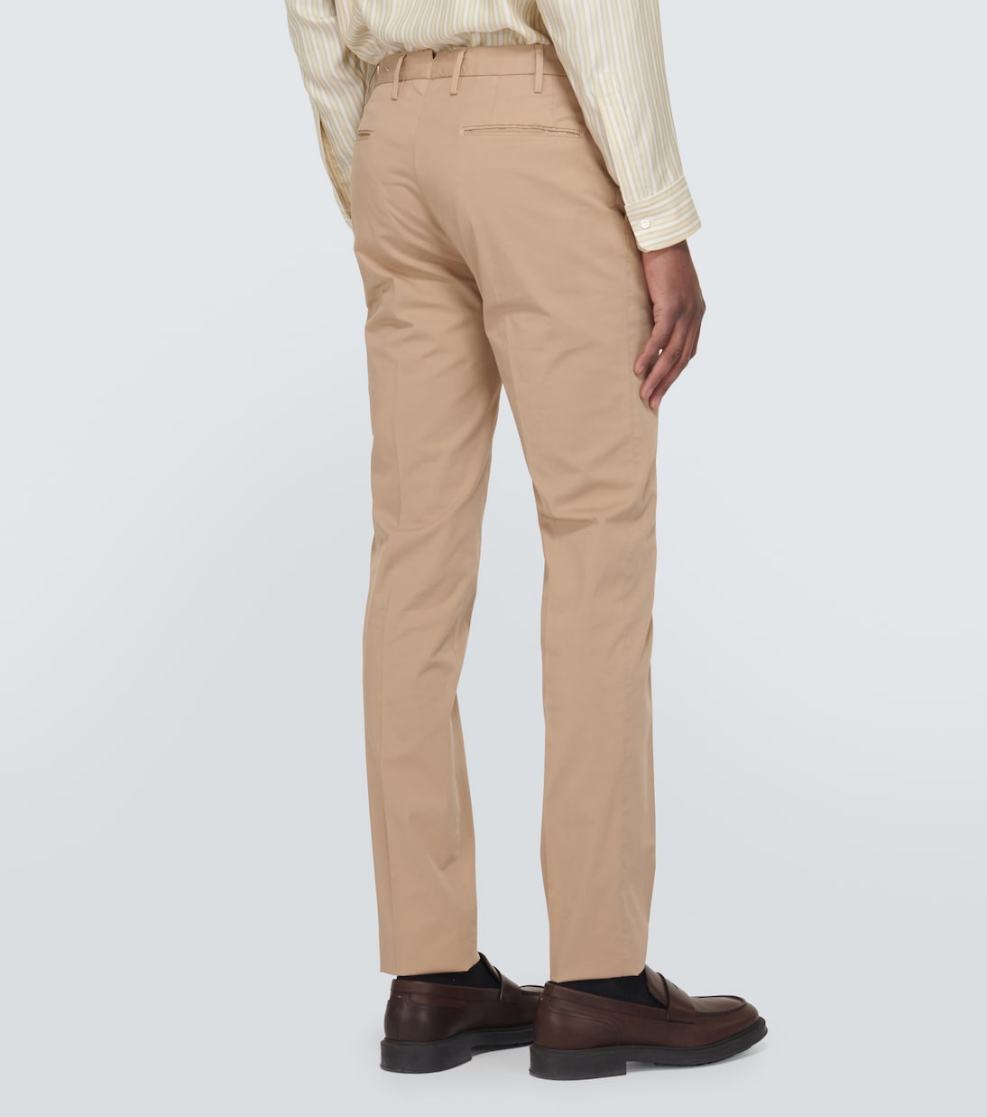 Cotton-blend slim pants | Slowear