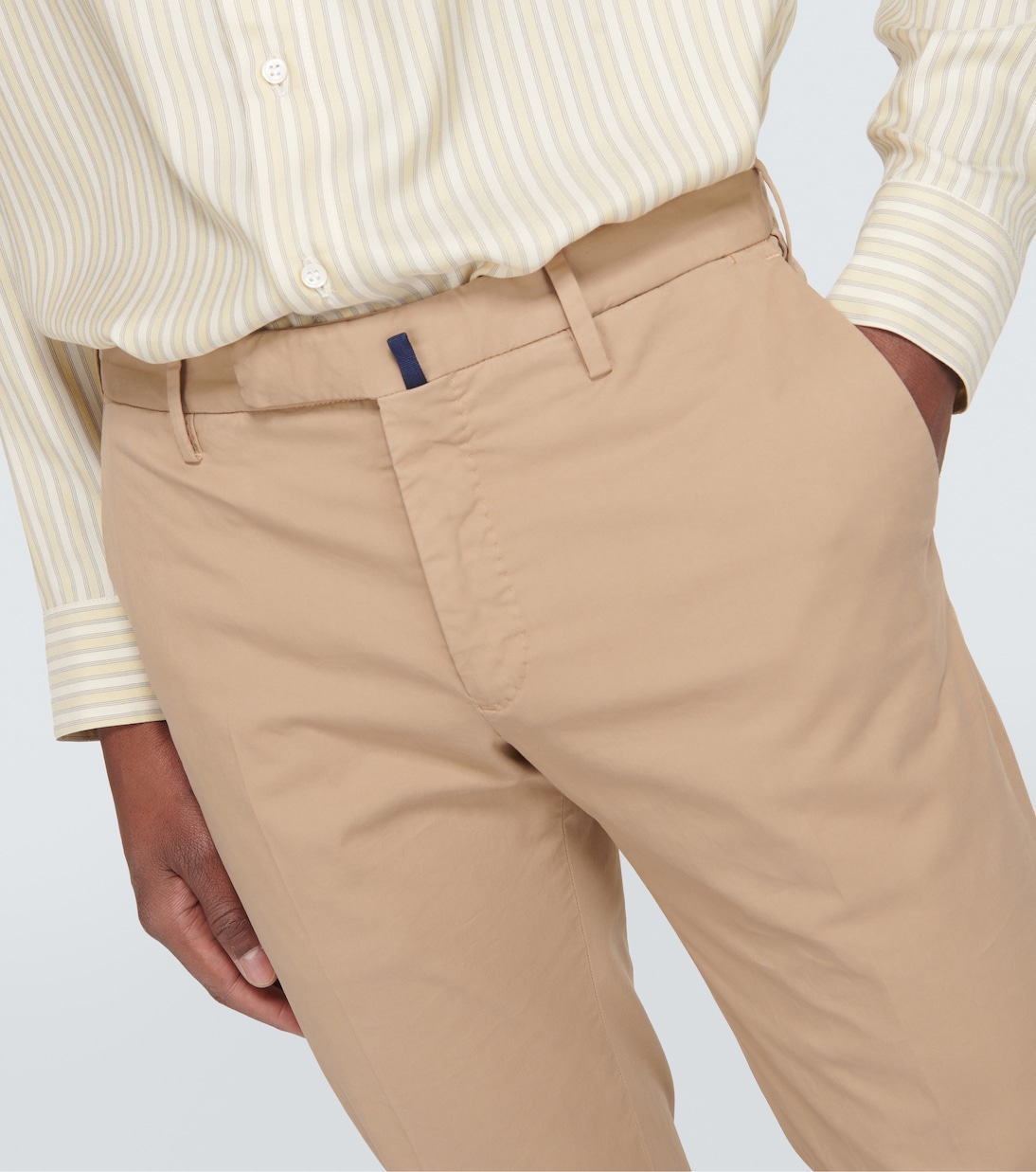 Cotton-blend slim pants | Slowear