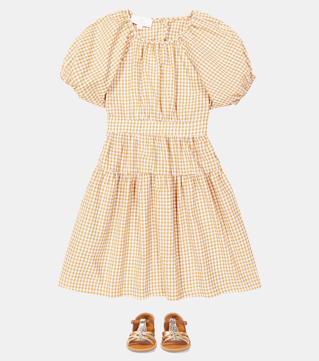 Lola checked cotton dress | C'era Una Volta