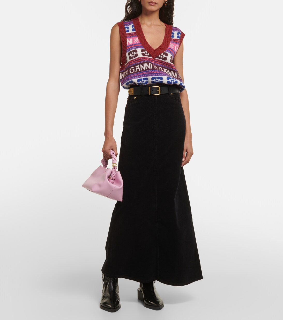 Maxirock aus Cord | Ganni