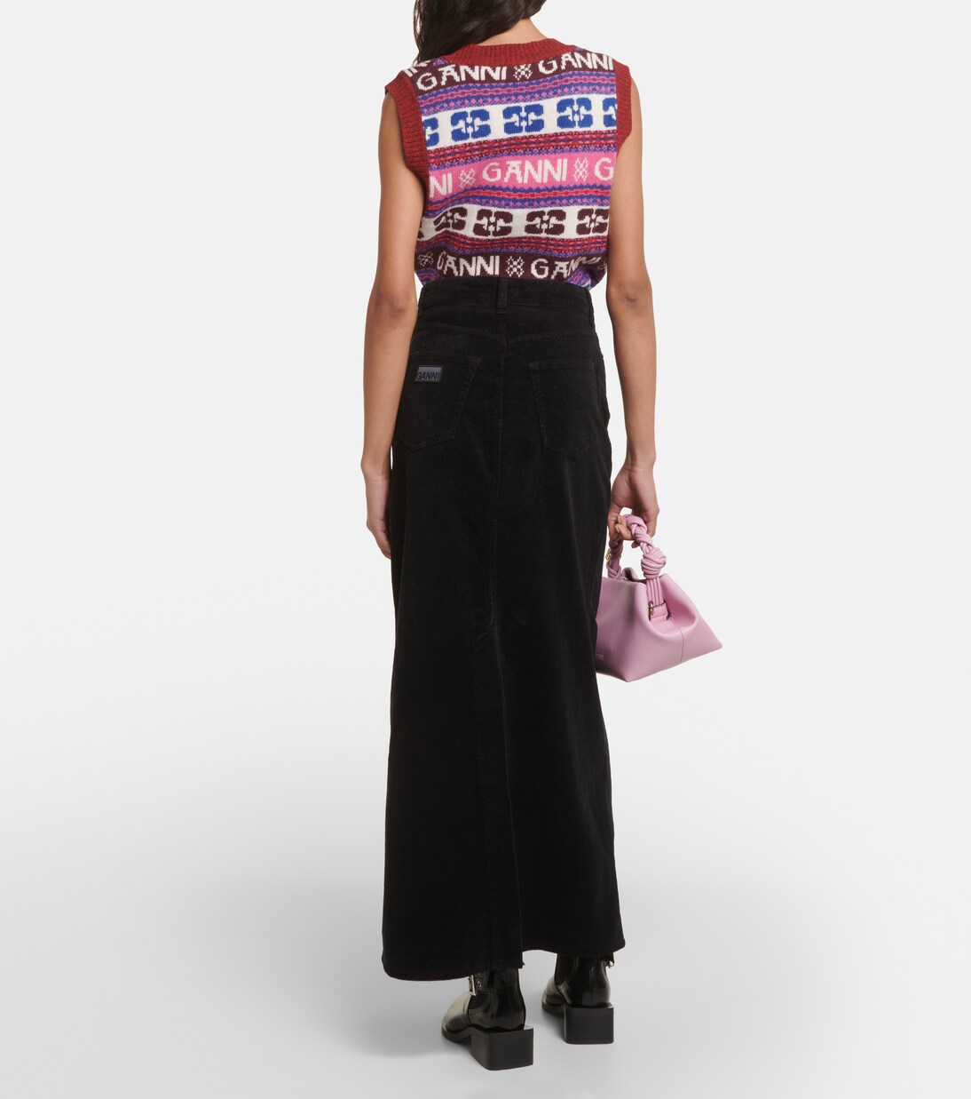 Maxirock aus Cord | Ganni