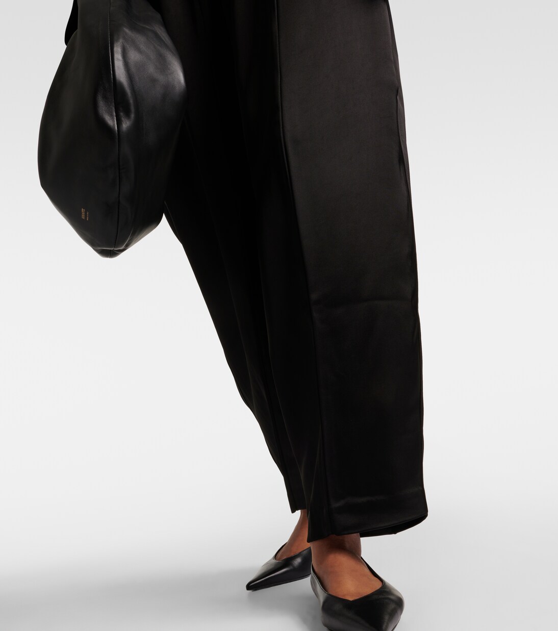 Weite High-Rise-Hose aus Crêpe | CO