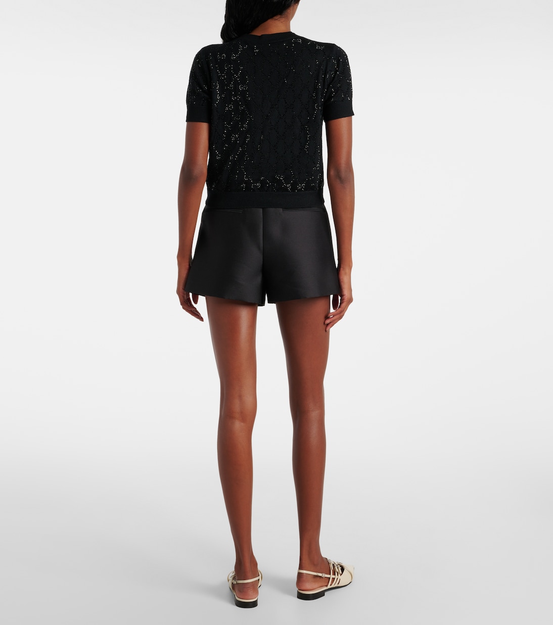 Top GG aus Wolle mit Kristallen | Gucci