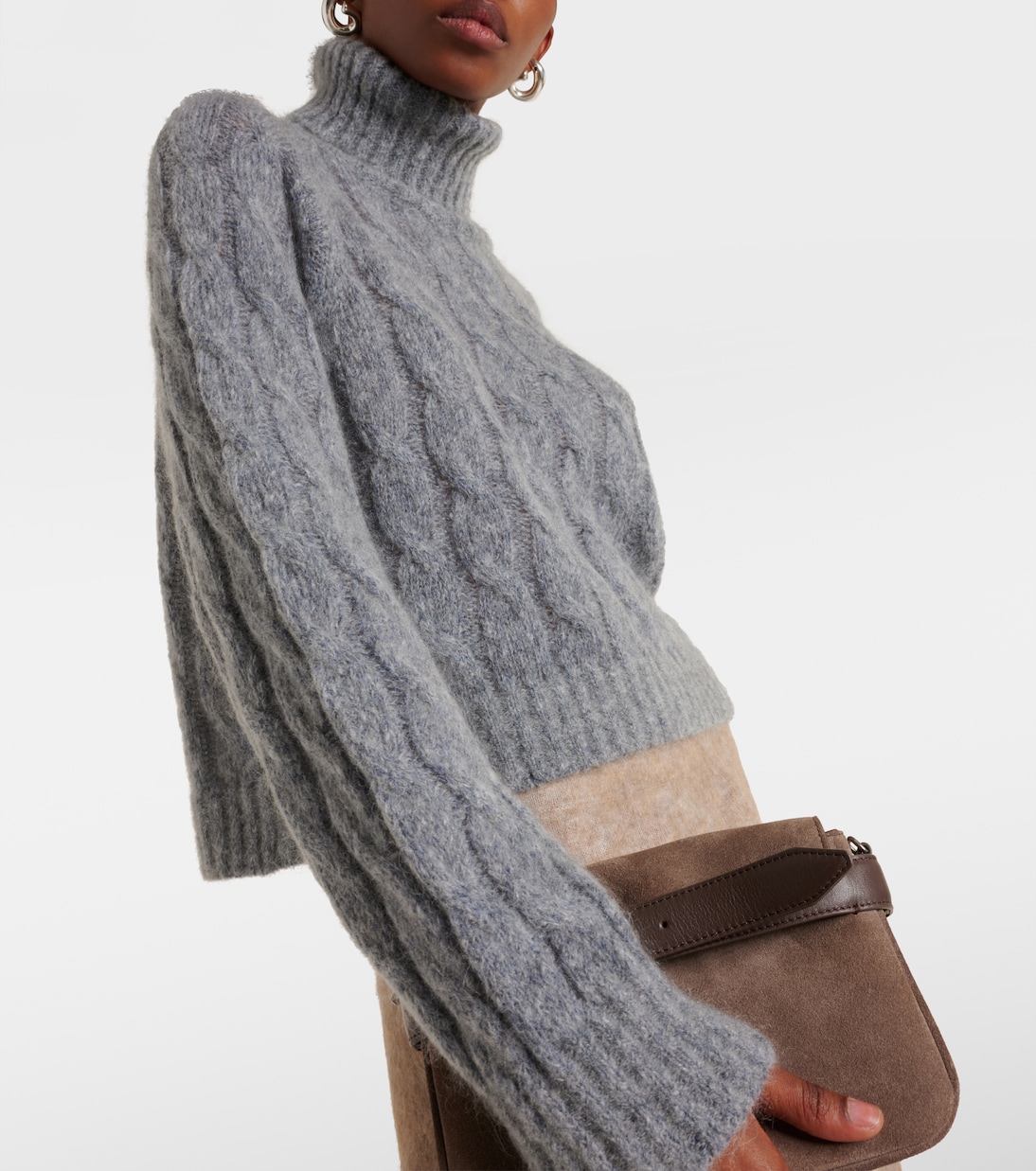 Rollkragenpullover aus Wolle und Mohair | Brunello Cucinelli