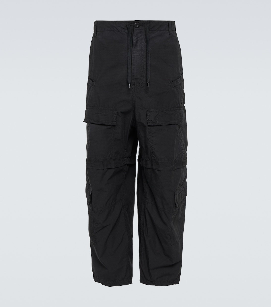 Wide cotton-blend cargo pants | Balenciaga
