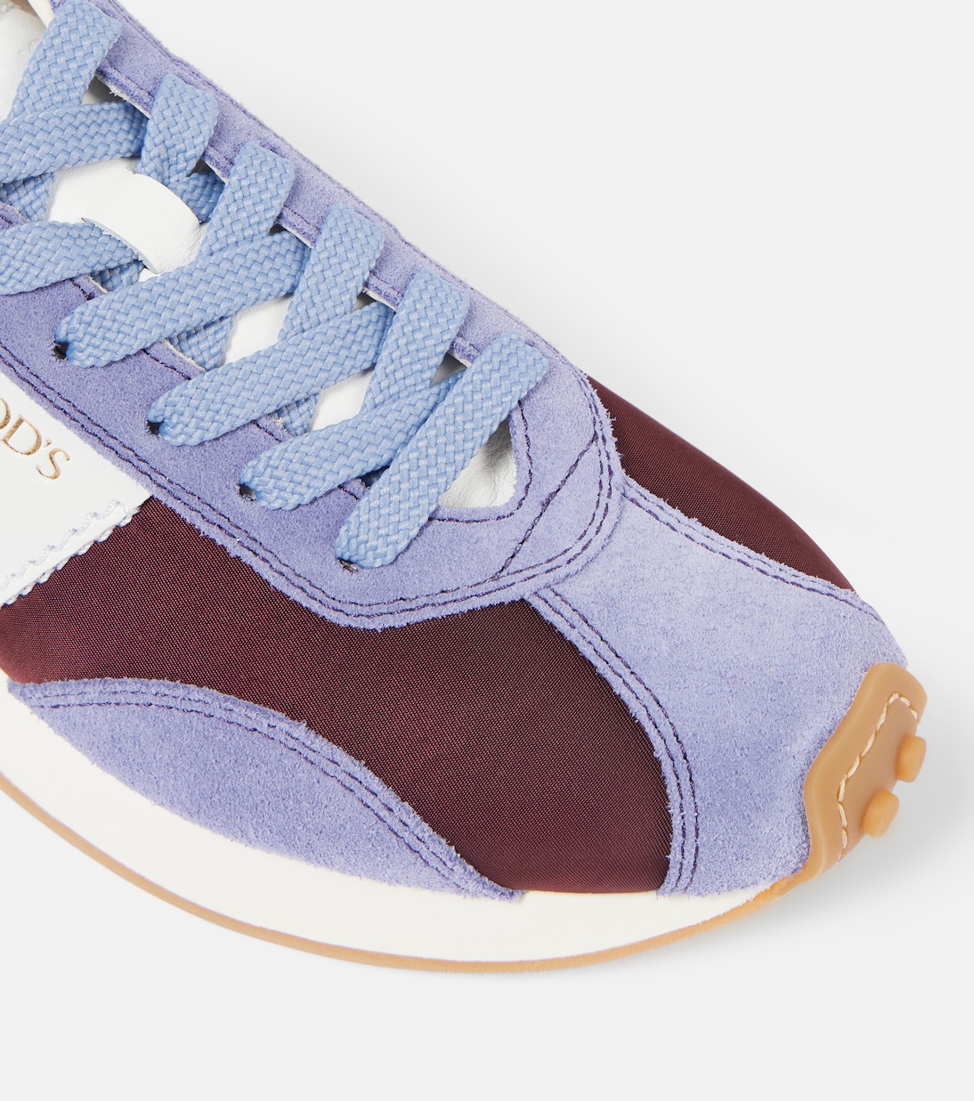 T Vintage suede-trimmed sneakers | Tod's