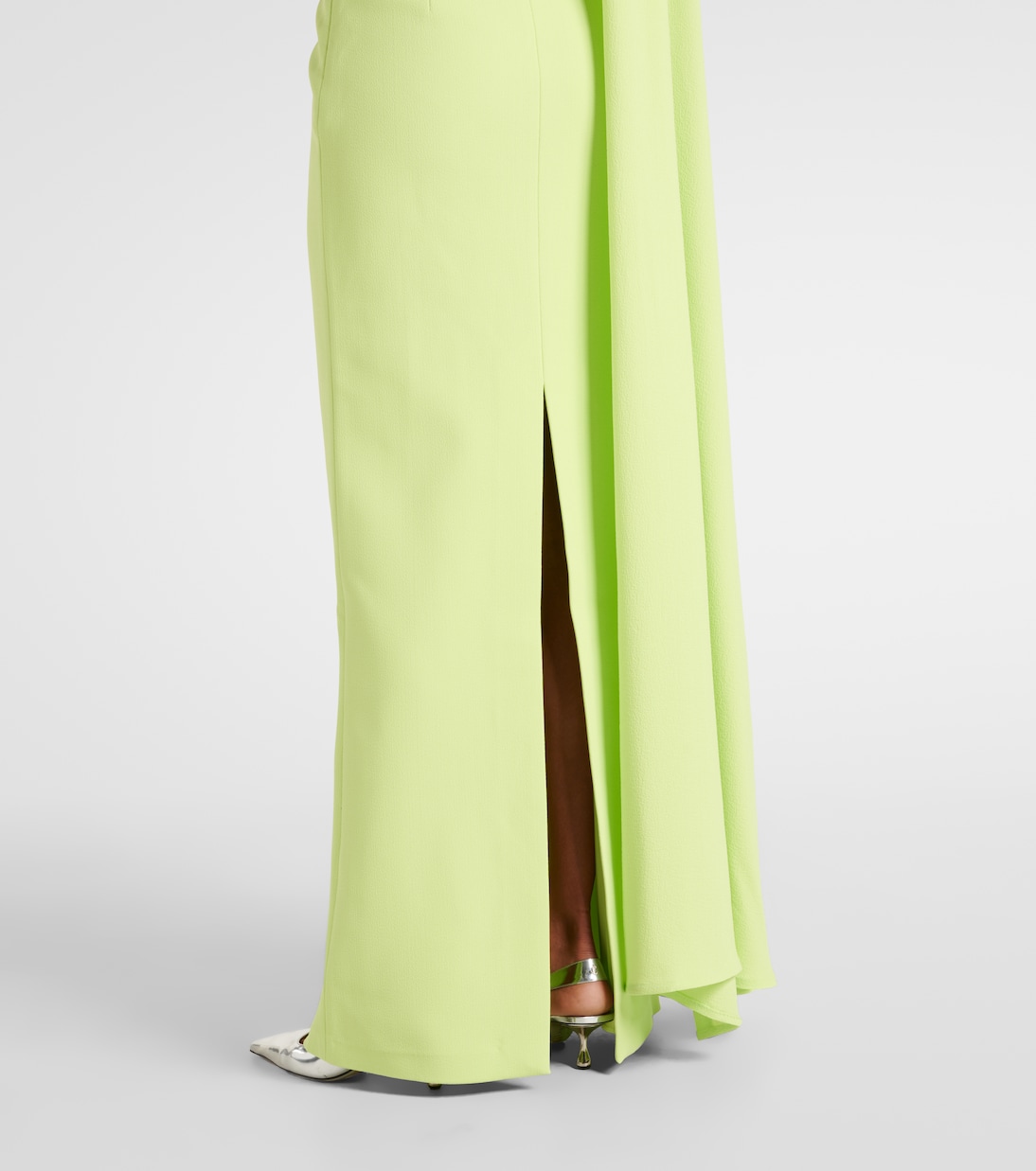 One-Shoulder-Robe Aria aus Crêpe | Rebecca Vallance