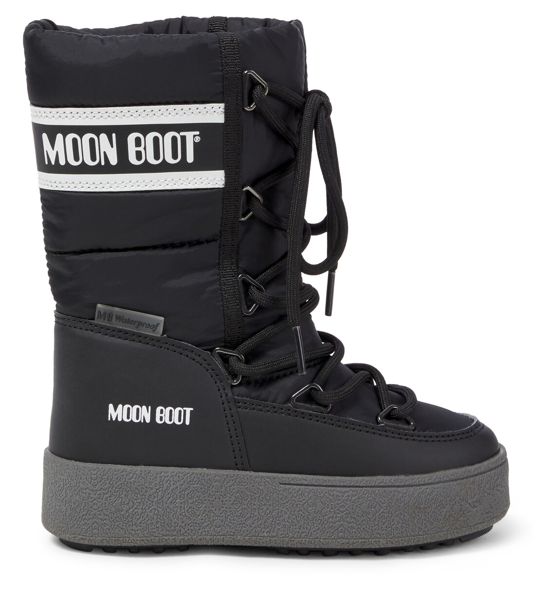 Icon faux leather-trimmed snow boots | Moon Boot Kids