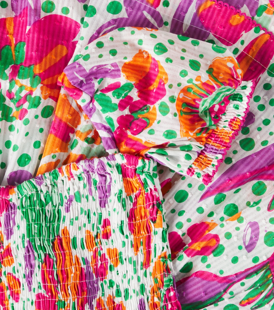 Bedrucktes Kleid Bertha aus Baumwolle | Poupette St Barth Kids