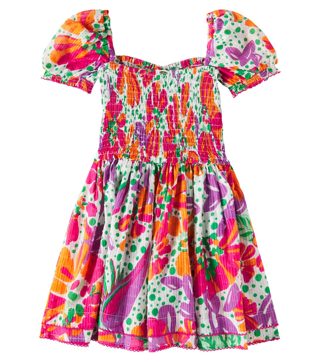 Bedrucktes Kleid Bertha aus Baumwolle | Poupette St Barth Kids