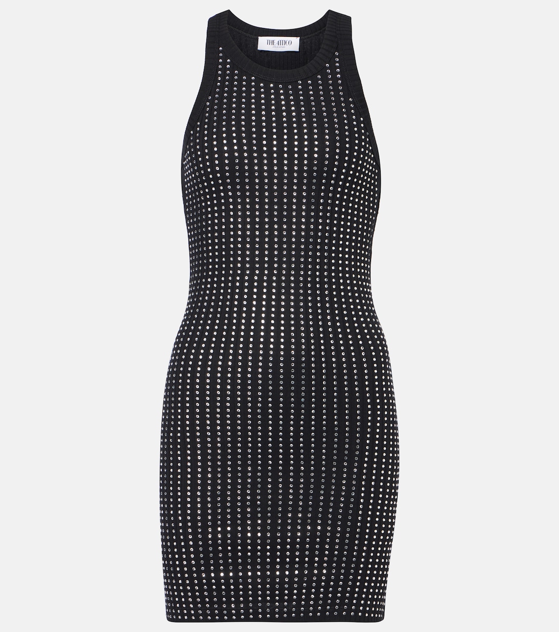 Minikleid aus Baumwolle mit Kristallen | The Attico