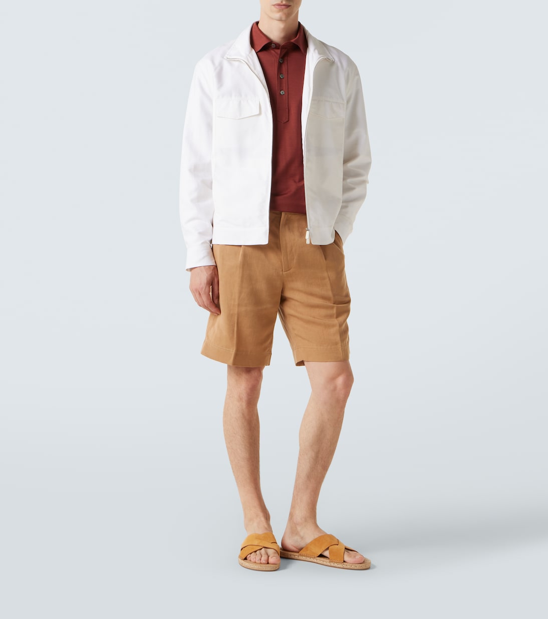 Cotton, linen, and silk jacket | Zegna