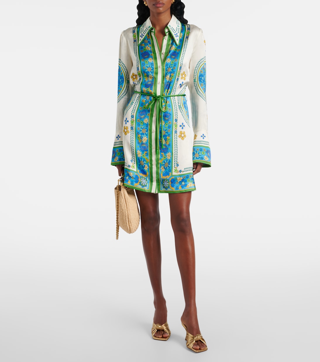 Vivianna printed shirt dress | Alémais