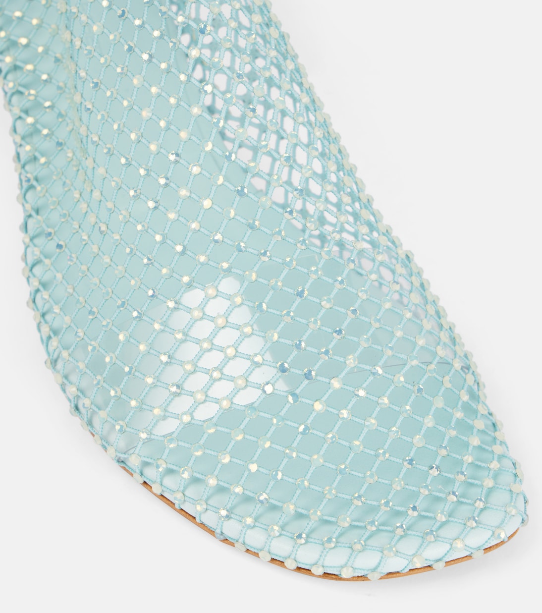 Minette embellished fishnet pumps | Christopher Esber
