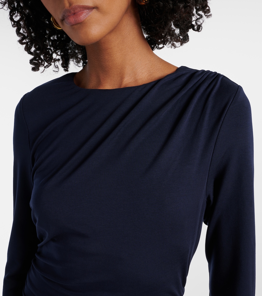 Gathered midi dress  | Veronica Beard