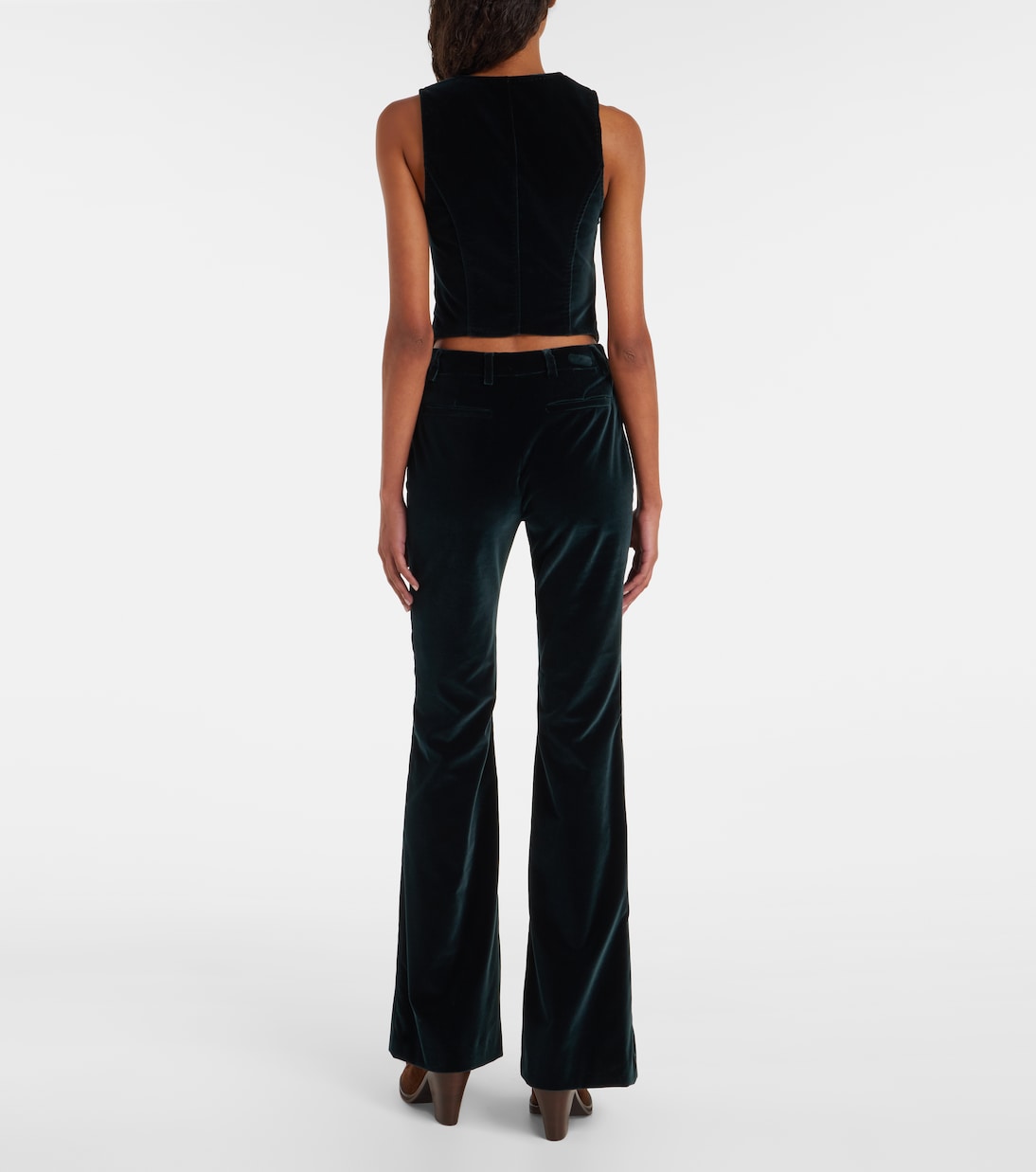 Cotton velvet flared pants | Etro