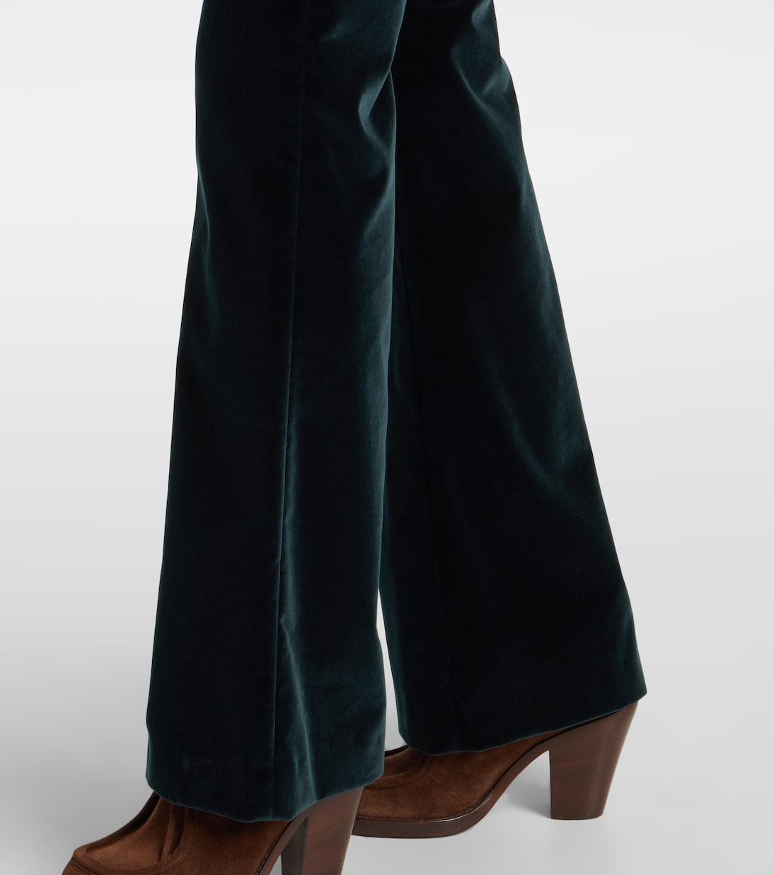 Cotton velvet flared pants | Etro