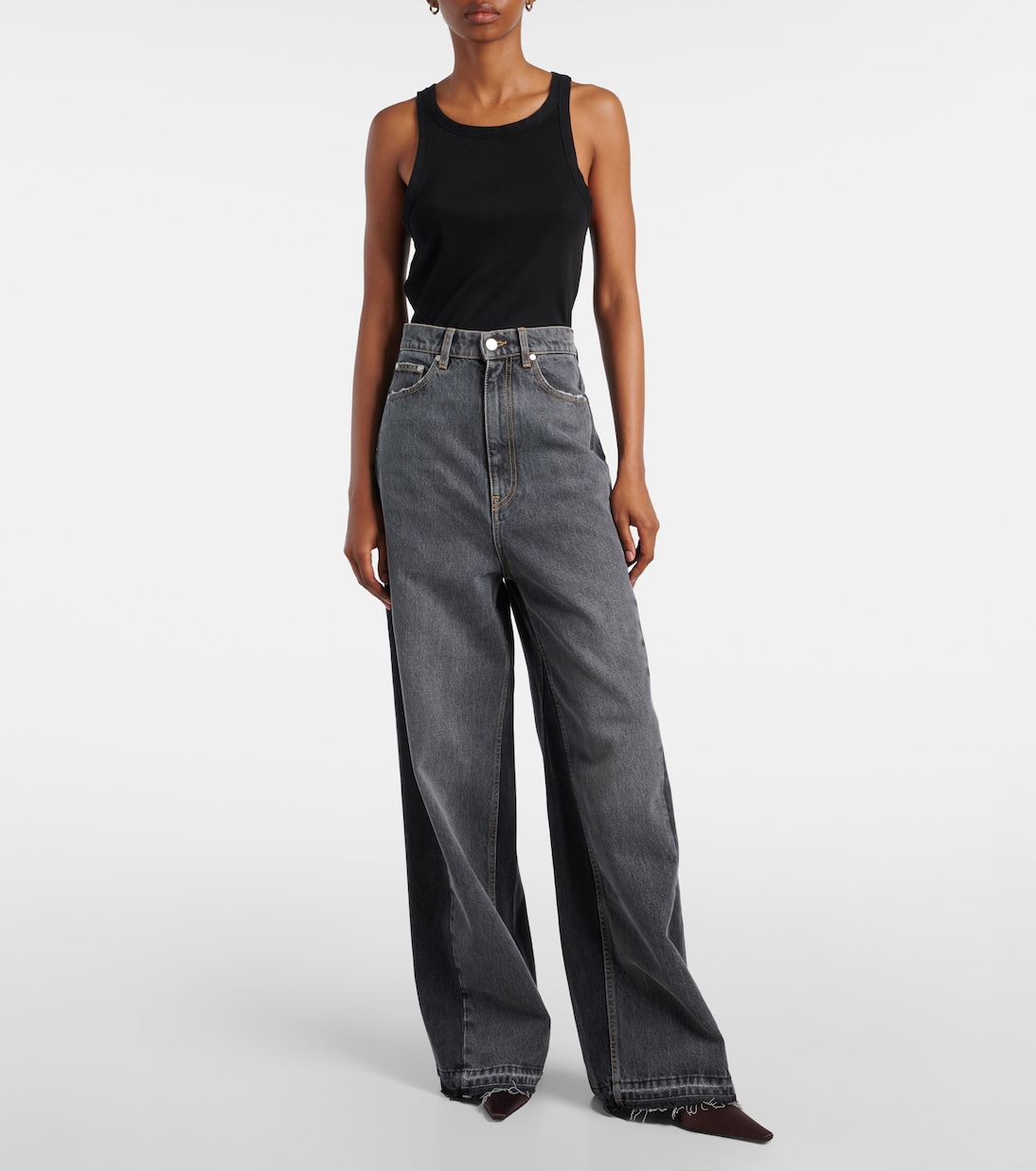 High-Rise Wide-Leg Jeans | Stella McCartney
