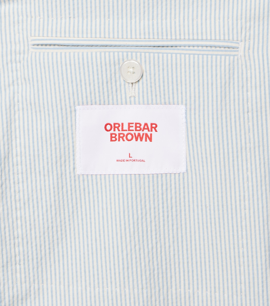 Garret cotton-blend seersucker blazer | Orlebar Brown