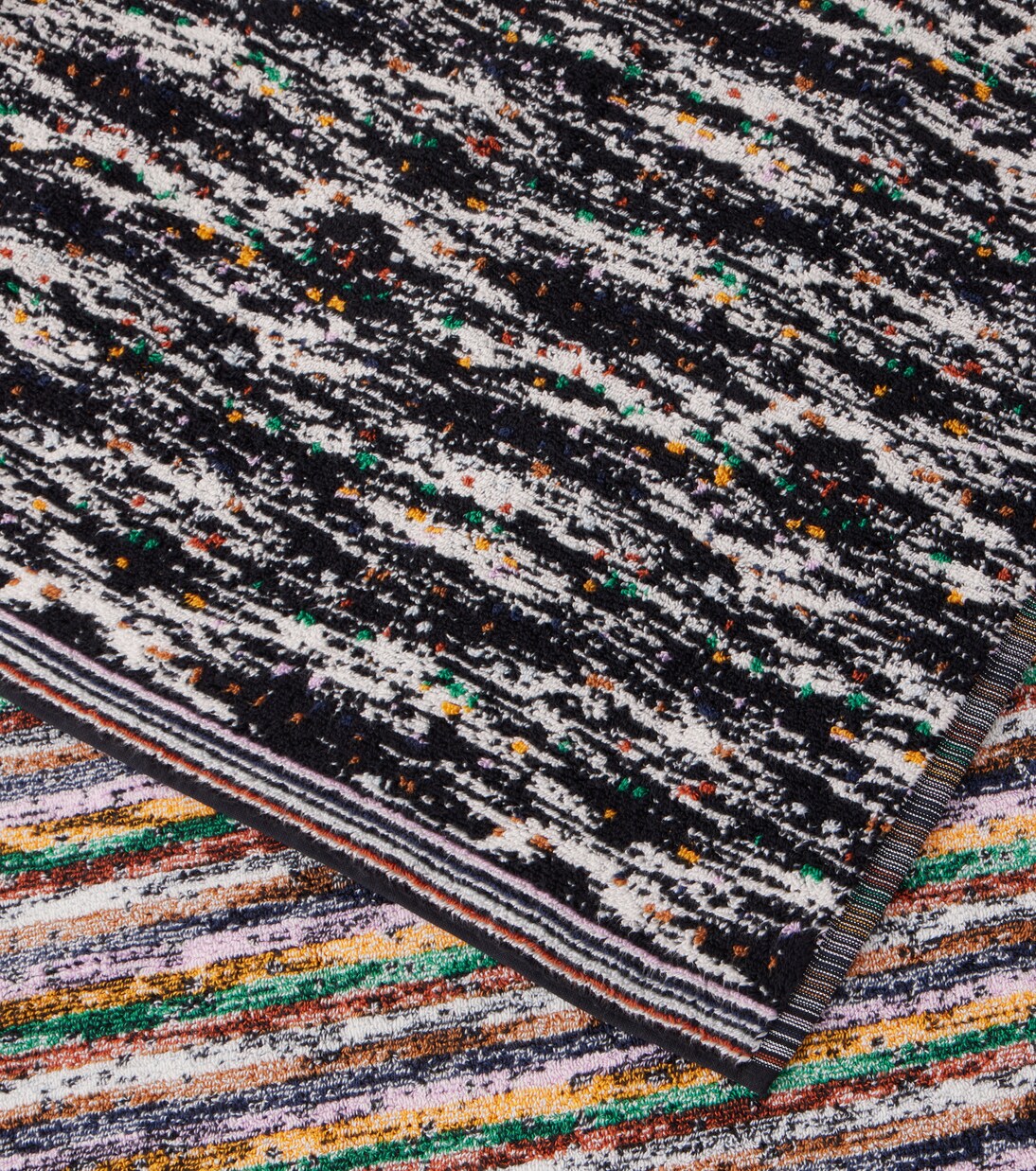 Twist space-dyed cotton terry beach towel | Missoni