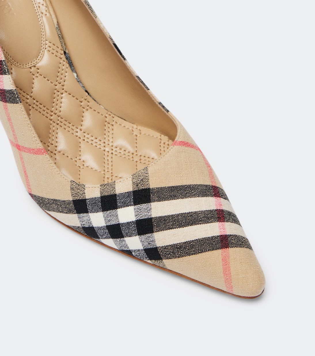Dame 90 Burberry Check canvas pumps | Burberry