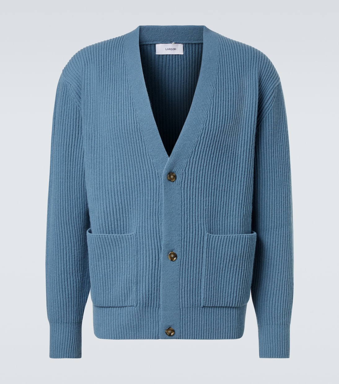 Ribbed-knit wool and cashmere cardigan | Lardini