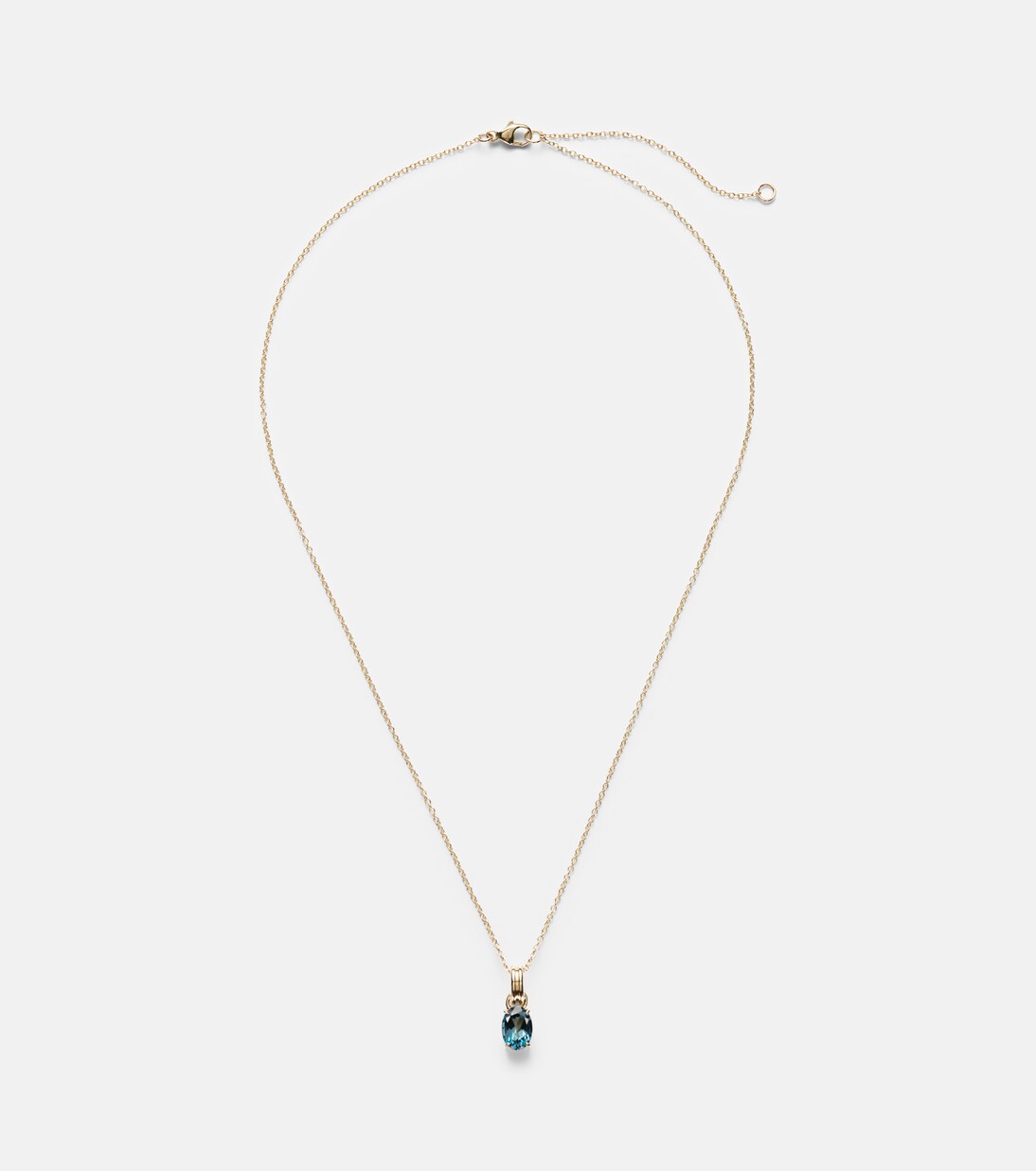 Serenity 14kt gold charm necklace with spinel | Stone and Strand